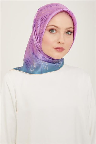Armine Klasik Desenli Twill İpek Eşarp 24Ya9142 53 82