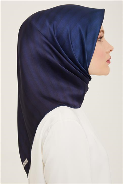 Armine Klasik Desenli Twill İpek Eşarp 24Ya9150 4 93