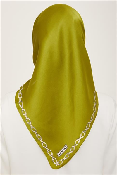 Armine Klasik Desenli Twill İpek Eşarp 24Ya9154 53 84