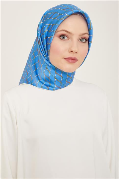 Armine Klasik Desenli Twill İpek Eşarp 24Ya9152 85 87
