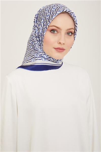 Armine Klasik Desenli Twill İpek Eşarp 24Ya9149 8 50