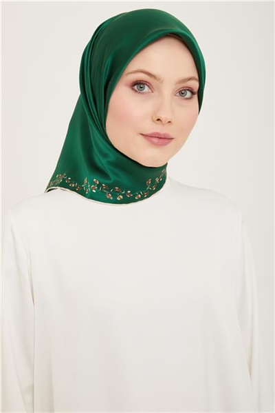 Armine Klasik Desenli Twill İpek Eşarp 24Ya9168 89 89