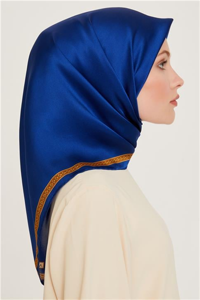 Armine Klasik Desenli Twill Saf İpek Eşarp 9261D 07 55