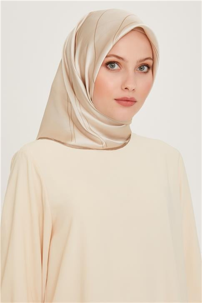 Armine Klasik Desenli Twill Saf İpek Eşarp 9251D 53