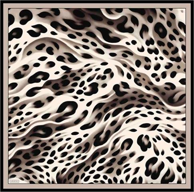 Armine Leopar Desenli Saf İpek Sura Eşarp 9320D 04