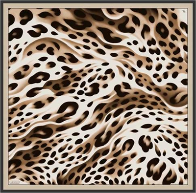 Armine Leopar Desenli Saf İpek Sura Eşarp 9320D 34