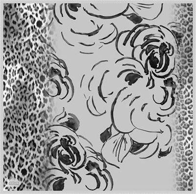 Armine Leopar Desenli Saf İpek Twill Eşarp 9355D 09