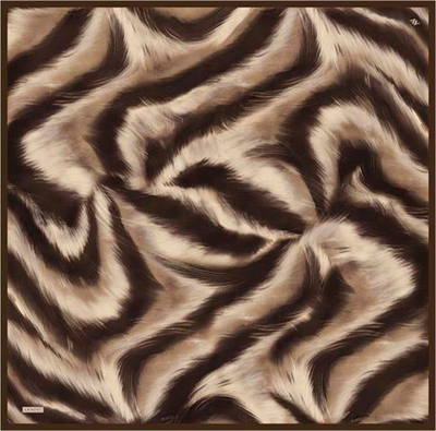 Armine Leopar Desenli Saf İpek Twill Eşarp 9432D 35