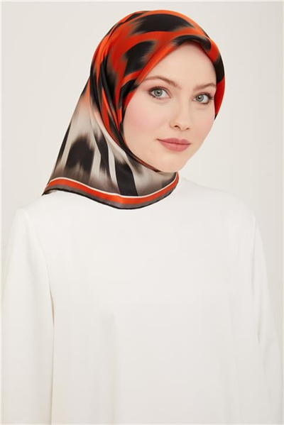 Armine Leopar Desenli Sura İpek Eşarp 24Ya9155 03
