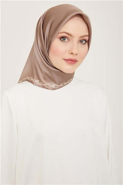 Armine Leopar Desenli Sura İpek Eşarp 24Ya9155 32