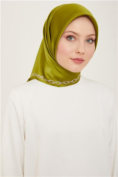 Armine Leopar Desenli Sura İpek Eşarp 24Ya9155 84