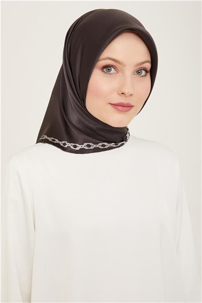 Armine Leopar Desenli Sura İpek Eşarp 24Ya9155 34