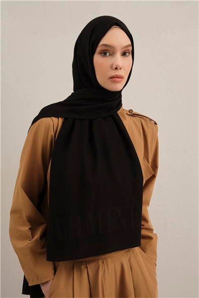 Armine Logo Drop Pamuk İpek Şal 01