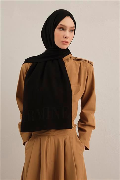 Armine Logo Drop Pamuk İpek Şal 01