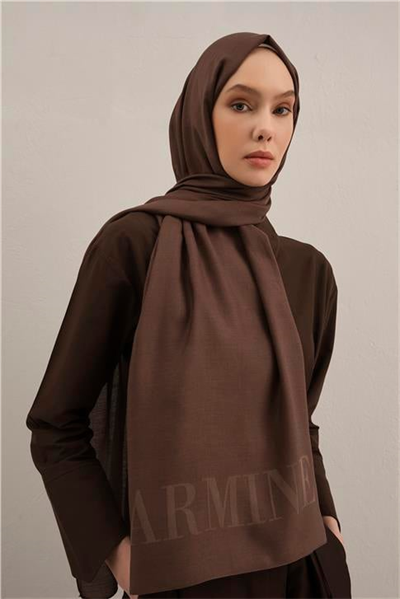 Armine Logo Drop Pamuk İpek Şal 11
