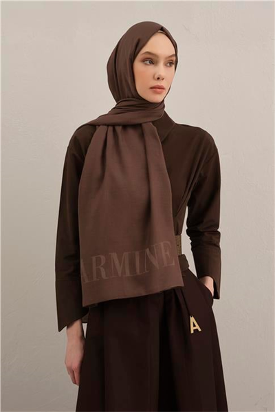 Armine Logo Drop Pamuk İpek Şal 11
