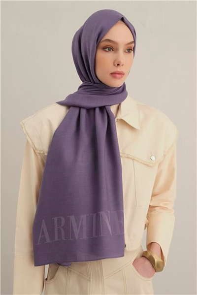 Armine Logo Drop Pamuk İpek Şal 45