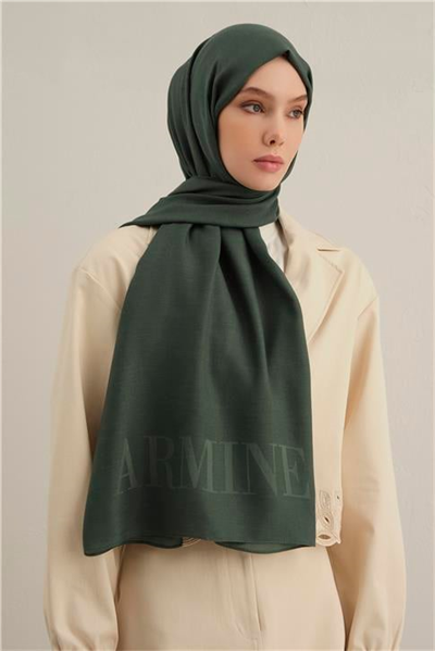 Armine Logo Drop Pamuk İpek Şal 50