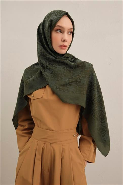Armine Lyocell Naia Kare Monogram Şal 6 54