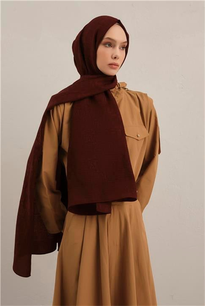 Armine Lyocell Naia Kare Monogram Şal 6 32