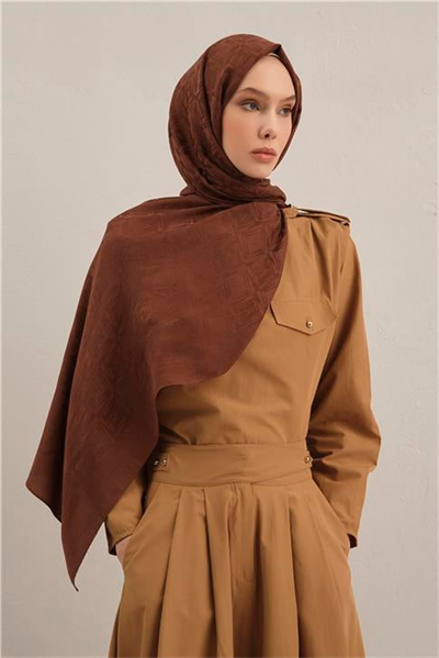 Armine Lyocell Naia Kare Monogram Şal 6 16