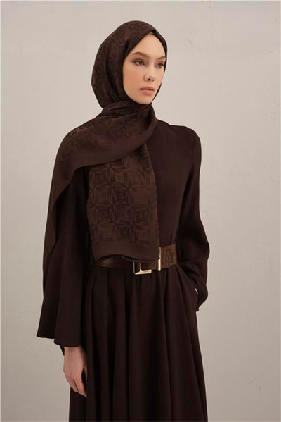 Armine Lyocell Naia Kare Monogram Şal 6 10