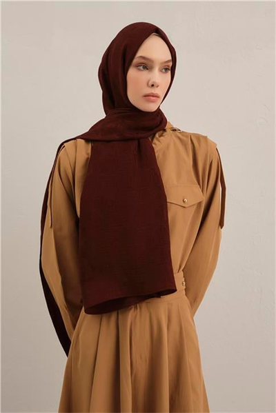 Armine Lyocell Naia Kare Monogram Şal 6 32