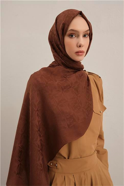 Armine Lyocell Naia Kare Monogram Şal 6 16