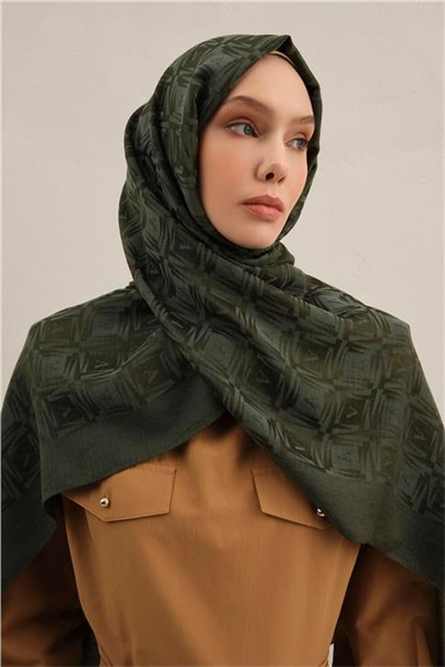 Armine Lyocell Naia Kare Monogram Şal 6 54