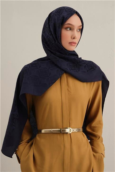 Armine Lyocell Naia Kare Monogram Şal 6 02