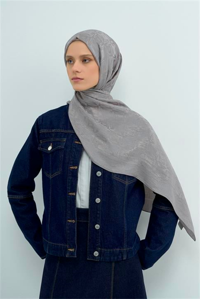 Armine Lyocell Naia Kare Monogram Şal 6 20 Gri