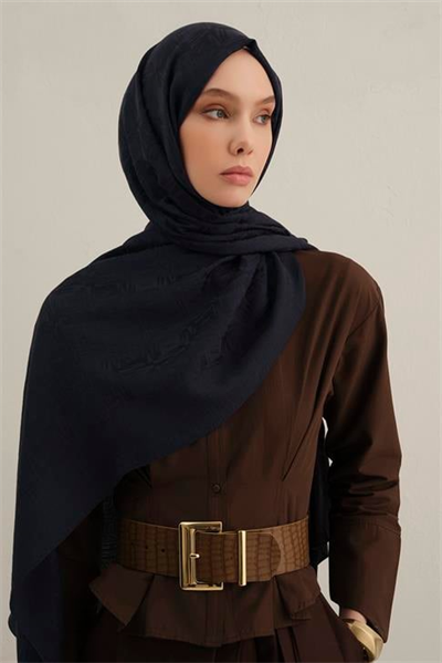 Armine Lyocell Naia Kare Monogram Şal 6 03