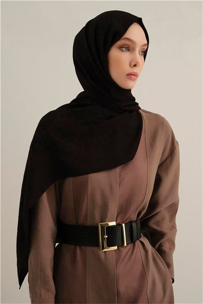 Armine Lyocell Naia Kare Monogram Şal 6 01