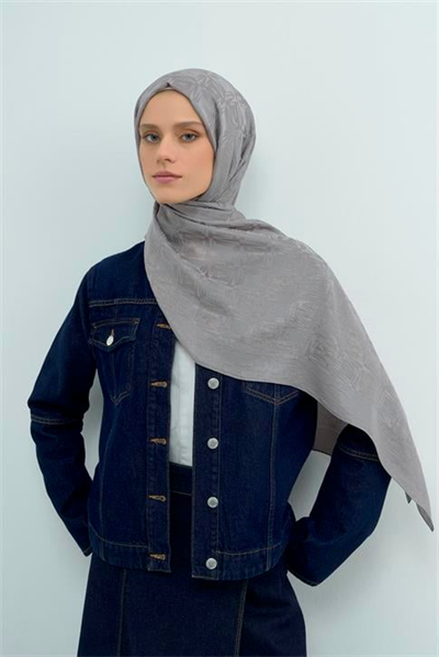Armine Lyocell Naia Kare Monogram Şal 6 20 Gri