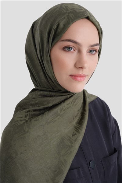 Armine Lyocell Naia Kare Monogram Şal 6 49