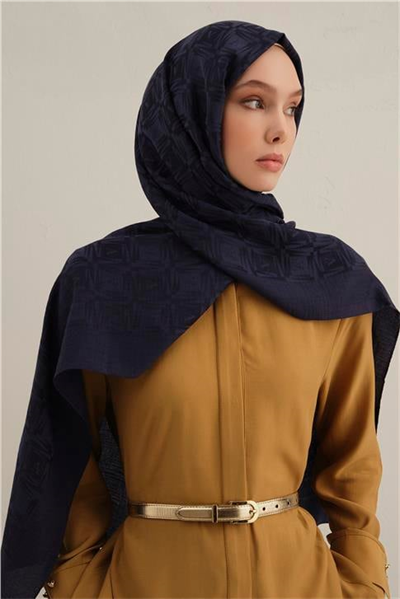 Armine Lyocell Naia Kare Monogram Şal 6 02