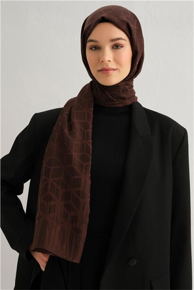 Armine Lyocell Naia Petek Desen Şal 1110-41