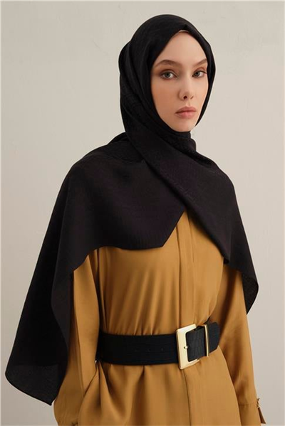 Armine Lyocell Naia Üçgen Monogram Şal 5 03