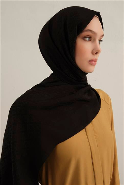 Armine Lyocell Naia Üçgen Monogram Şal 5 01