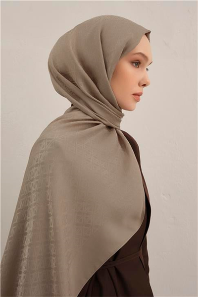 Armine Lyocell Naia Üçgen Monogram Şal 5 07