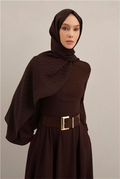 Armine Lyocell Naia Üçgen Monogram Şal 5 10