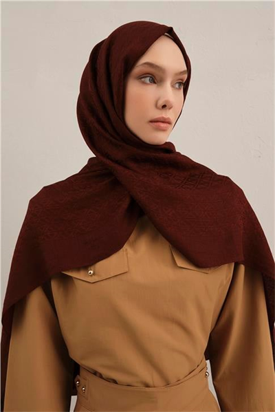 Armine Lyocell Naia Üçgen Monogram Şal 5 32