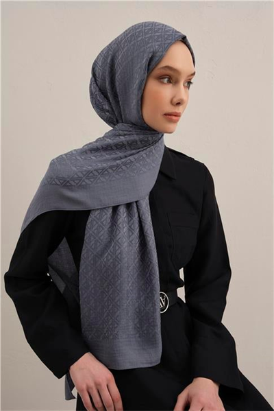 Armine Lyocell Naia Üçgen Monogram Şal 5 26