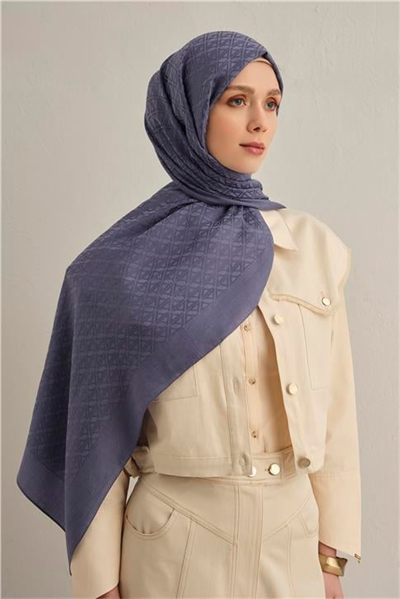 Armine Lyocell Naia Üçgen Monogram Şal 5 42