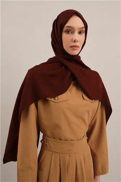 Armine Lyocell Naia Üçgen Monogram Şal 5 32