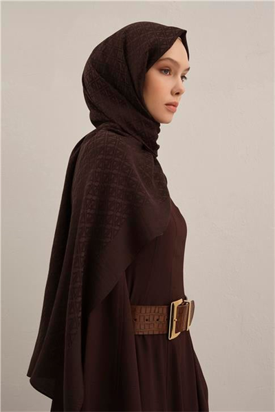 Armine Lyocell Naia Üçgen Monogram Şal 5 10