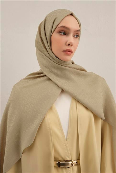 Armine Lyocell Naia Üçgen Monogram Şal 5 73