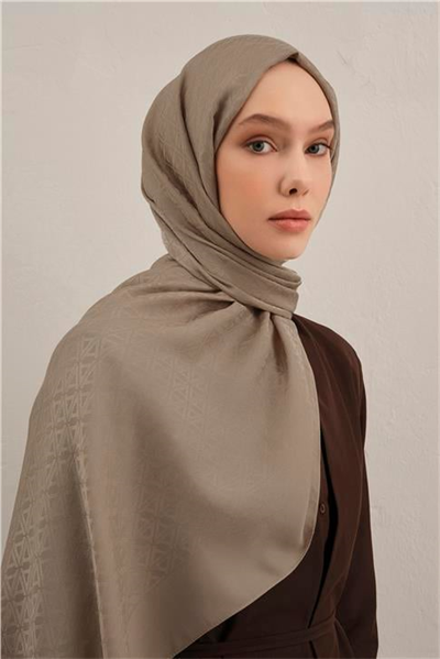 Armine Lyocell Naia Üçgen Monogram Şal 5 07