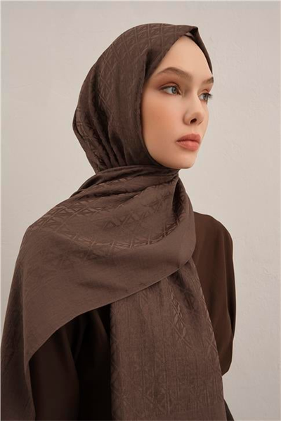 Armine Lyocell Naia Üçgen Monogram Şal 5 11