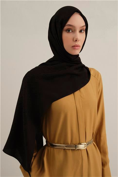 Armine Lyocell Naia Üçgen Monogram Şal 5 01